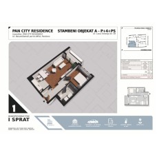 Stan broj 1, Jednoiposoban od 49,62m2