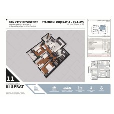 Stan broj 11, Dvoiposoban 72,89m2