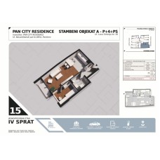 Stan broj 15, Jednoiposoban 47.60m2