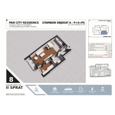 Stan broj 8, Jednoiposoban 47.60m2.