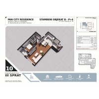 Stan broj 10, Jednoiposoban 59,29m2