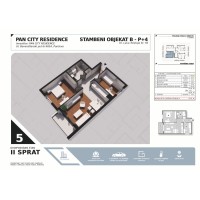 Stan broj 5, Dvoiposoban 63.02m2