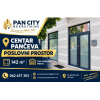 Poslovni prostor sa dva garažna mesta za izdavanje, Centar, 1.200€, 142m²