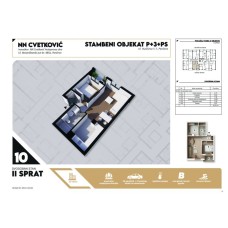 Stan broj 10 Dvosoban 42,22m2