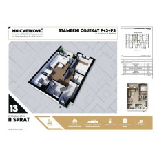 Stan broj 13 Dvosoban 50,77m2