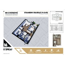 Stan broj 16 Dvosoban 51,02m2