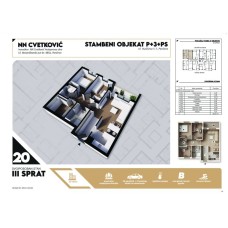Stan broj 20 Dvoisposoban 69,79m2