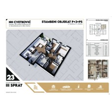 Stan broj 23 Dvoiposoban 68,74m2