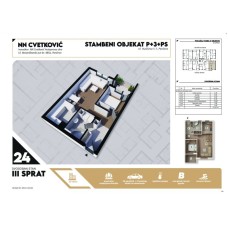 Stan broj 24 Dvosoban 51,02m2