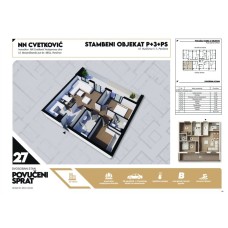 Stan broj 27 Dvosoban 76,12m2