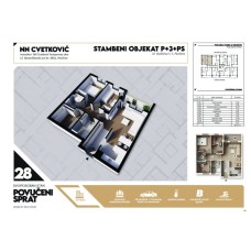 Stan broj 28 Dvoiposoban 69,79m2
