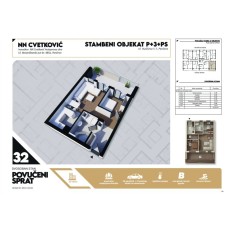Stan broj 32 Dvosoban 54,28m2