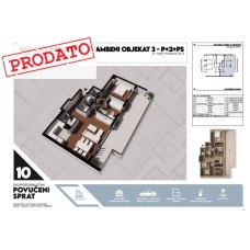 Stan broj 10. Dvoiposoban 95m2.