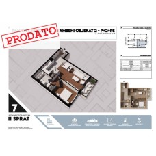 Stan broj 7. Jednoiposoban 52m2.