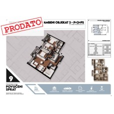 Stan broj 9. Trosoban 91m2.