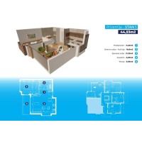 Stan 1 44,53m2